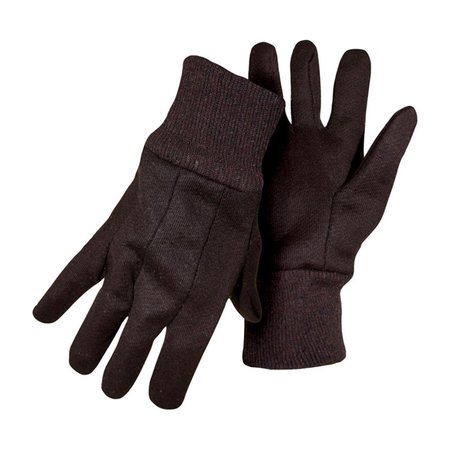 JOHN DYLAN Mens Indoor & Outdoor Cotton & Polyester Jersey Work Gloves, Brown - Large - 6 Pair JO1650693